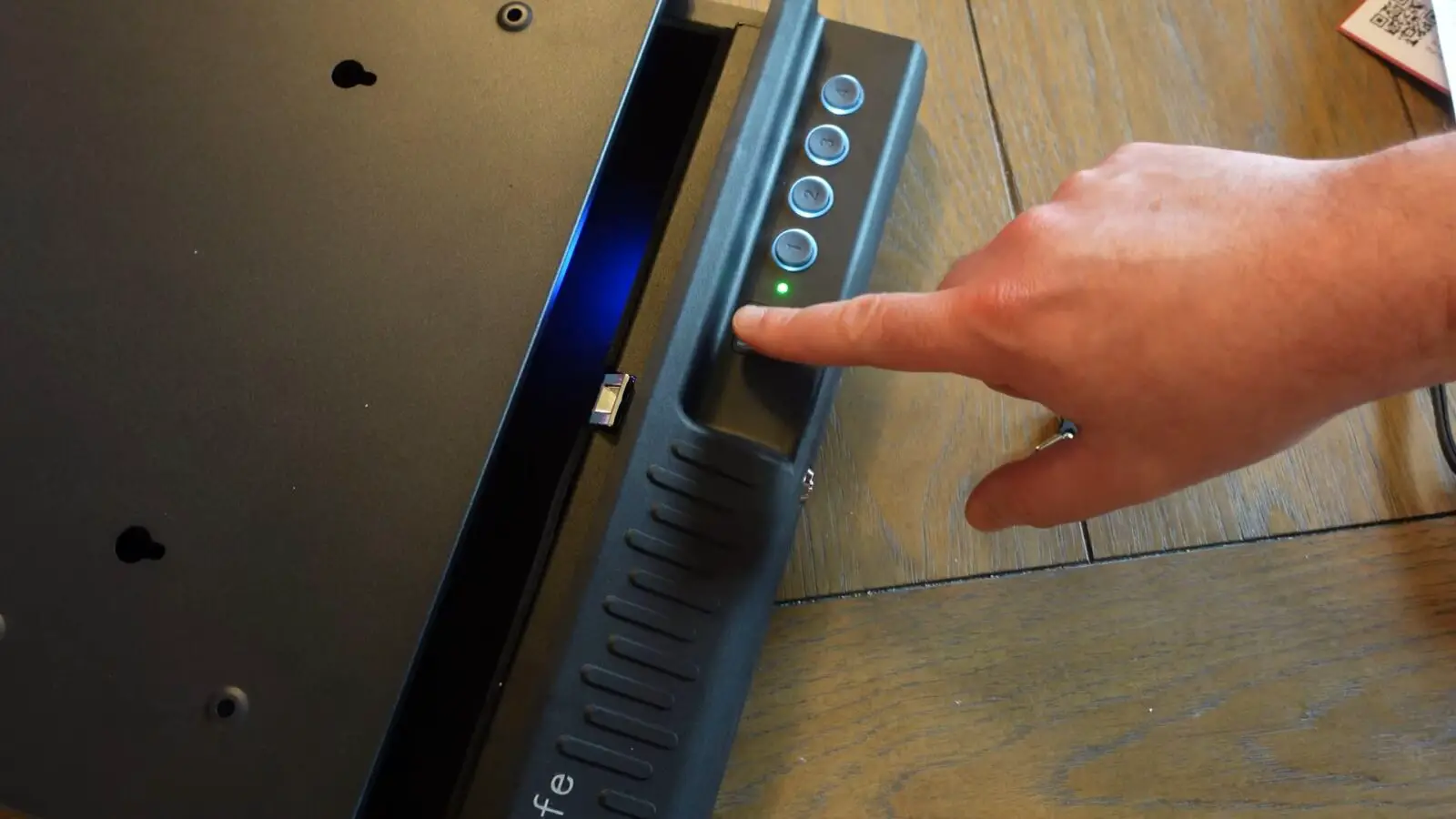 Drawer-Style Gun Safe with Biometric Fingerprint Quick Access