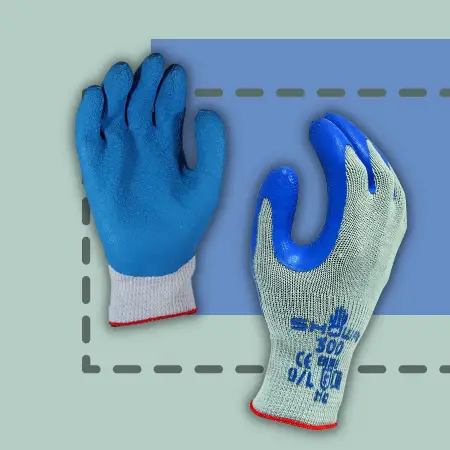 SHOWA 300L-09 Atlas Rubber Coated Gloves