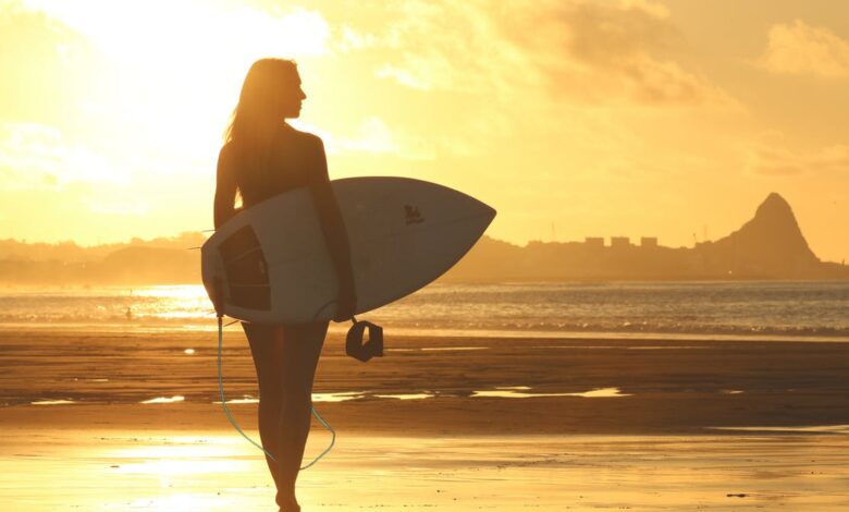 Surfing in Paradise