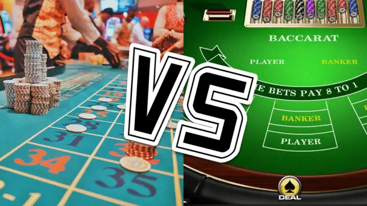 Land-based vs online casinos
