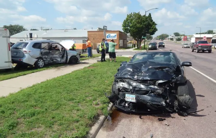 Car Accident Due to A Distracted Driver